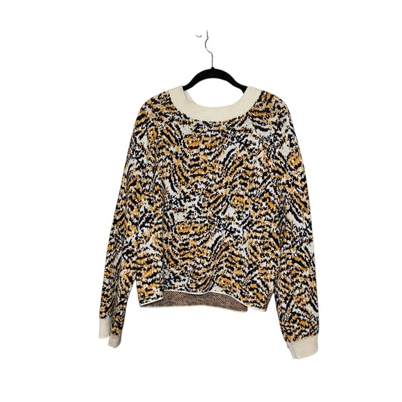 Rachel Comey Target Animal Leopard Cheetah Print Crewneck Pullover Sweater Large - Picture 2 of 7